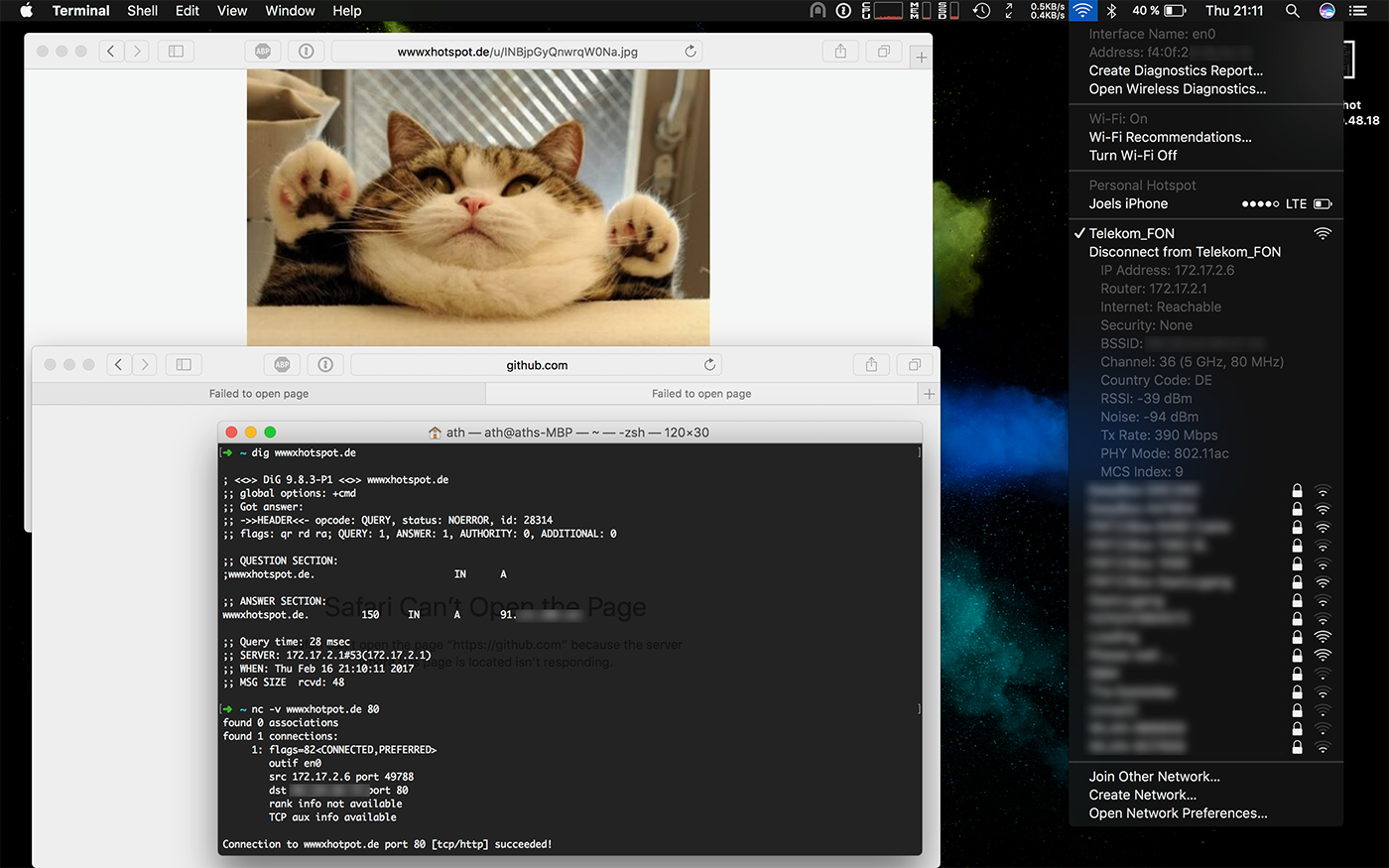 Screenshot showing that the firewall was successfully bypassed